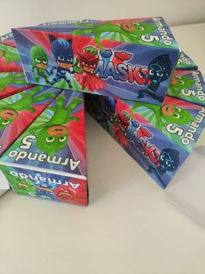 scatole Pj Masks fetta torta scenografica personalizza con nome