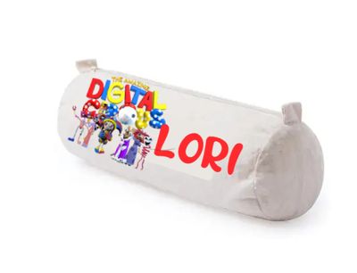 Astuccio scuola Linea Natura Cotone Cilindrico Personalizzato amazing digital circus