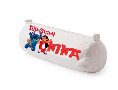 Astuccio scuola Linea Natura Cotone Cilindrico Personalizzato lilo stitch Angel