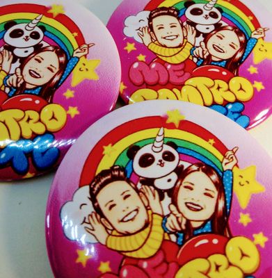 magneti personalizzabili regalini fine festa compleanno bambini me contro te