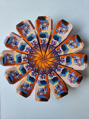 scatoline fette torta scenografica centro tavola porta confetti regalini personalizzati fine festa …