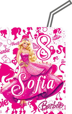 adesivi brick succo di frutta 200 ml personalizzate barbie