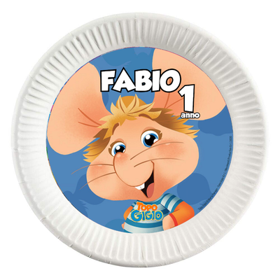 dischi tondi inserire nei piatti personalizzati kit festa compleanno addobbi decorazioni topo gigio