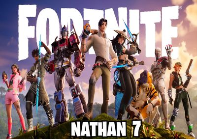 tovaglietta americana colazione Fortnite personalizzata