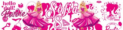 etichette adesive bottiglia bottigliette acqua personalizzabile con nome kit festa compleanno barbi…