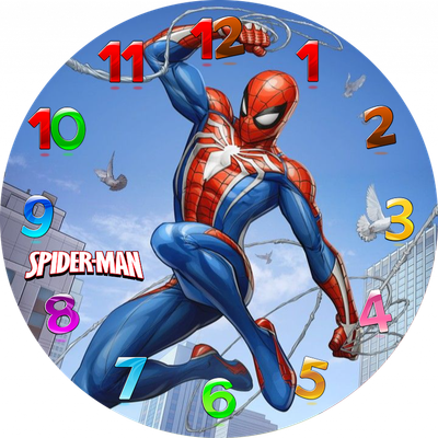 Orologi Cd Spiderman da muro personalizza regalo fine festa