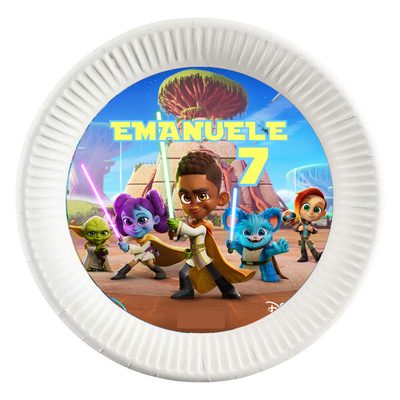 dischi tondi inserire nei piatti personalizzati kit festa compleanno addobbi decorazioni star wars …