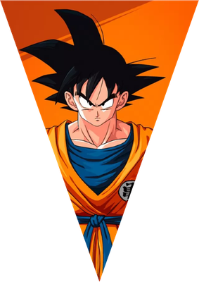 festone bandierine triangolari festa compleanno personalizzato dragon ball