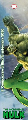 segnalibro personalizzato hulk