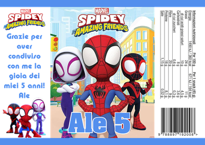 patatina sacchetti buste patatine piccole personalizzabili con nome festa compleanno a tema spidey …