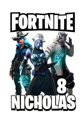Sagoma polistirolo Fortnite centrotavola festa a tema