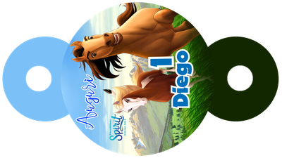 cannuccia personalizzata spirit cavallo selvaggio addobbi festa compleanno