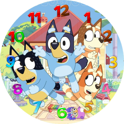 Orologi da parete Bluey personalizzato su CD regalini festa