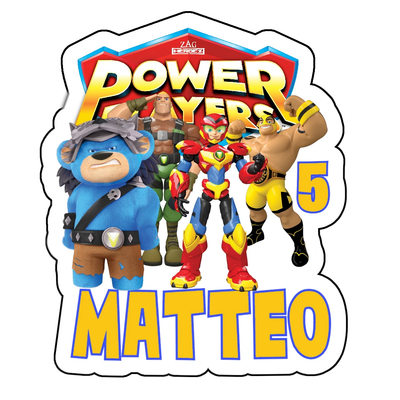 Sagome Polistirolo Power Players Centrotavola personalizzata