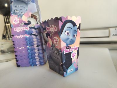 scatoline popcorn vampirina personalizzabili festa compleanno