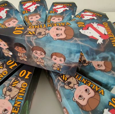 Scatoline Ghostbusters personalizzate porta confetti regalini