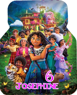 Scatoline e adesivi Nutellina Encanto festa personalizzata