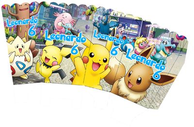 scatoline popcorn pokemon personalizzabili festa compleanno