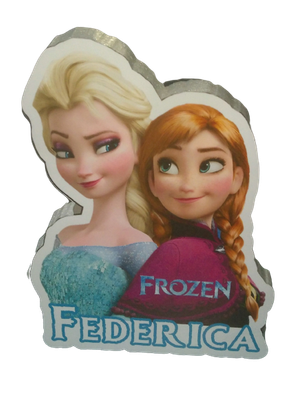Sagoma polistirolo centrotavola festa a tema anna elsa frozen