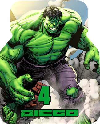 Scatoline e adesivi Nutellina personalizzata festa a tema Hulk