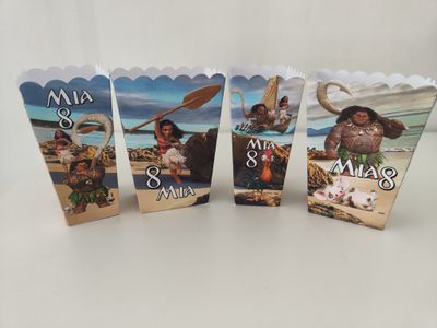 scatoline popcorn oceania vaiana personalizza festa compleanno
