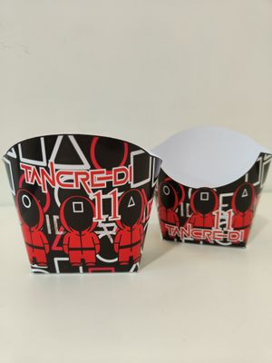 scatoline porta patatine mc donalds squid game personalizzata