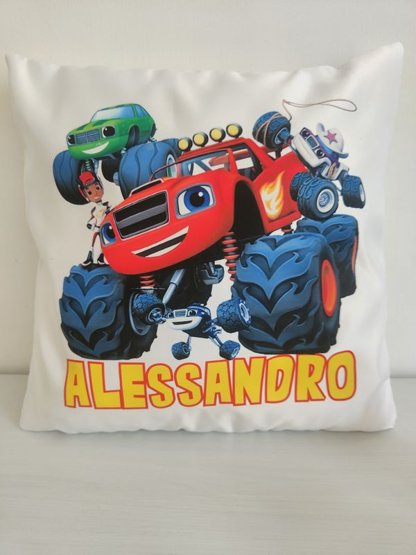 Federa Cuscino Blaze personalizza con nome stampa foto in DTF Federa Cuscino Blaze personalizza con nome stampa foto in DTF