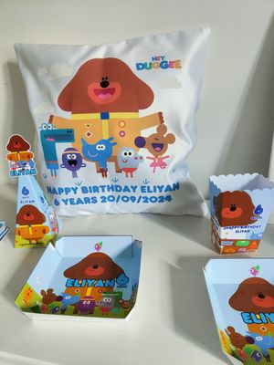 Federa Cuscino Hey Duggee personalizza con nome stampa foto in DTF
