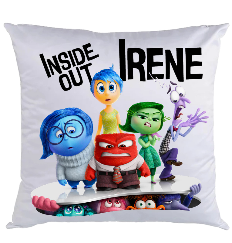 Federa Cuscino Inside Out personalizza con nome stampa foto in DTF