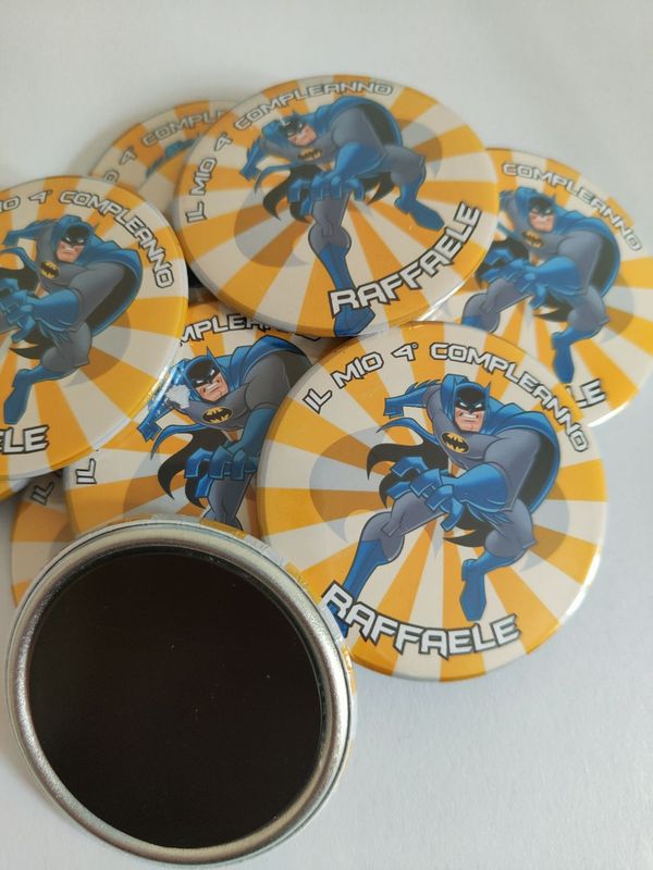 10 Magneti Batman Calamite frigo tondo 5.8cm personalizzabile