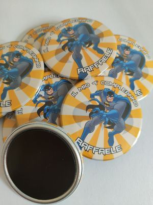 10 Magneti Batman Calamite frigo tondo 5.8cm personalizzabile
