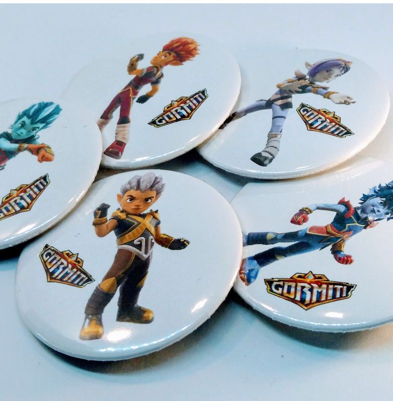 10 Magneti Gormiti Calamite frigo tondo 5.8cm personalizzabile