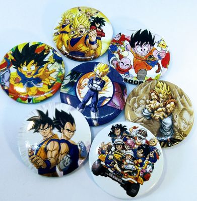 10 Magneti Dragon Ball Calamite frigo tondo 5.8cm personalizzabile