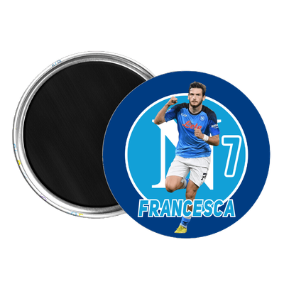 10 Magneti Napoli calcio Calamite frigo tondo 5.8cm personalizzabile