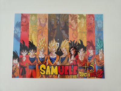 10 tovagliette americana colazione Dragon Ball personalizza
