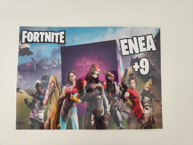 10 tovagliette americana colazione Fortnite personalizza