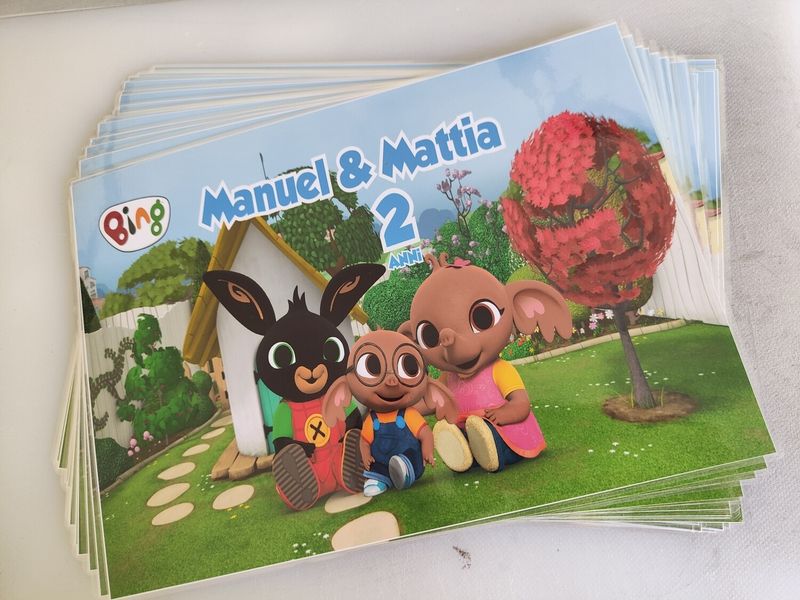 10 tovagliette americana colazione coniglietto Bing  personalizza