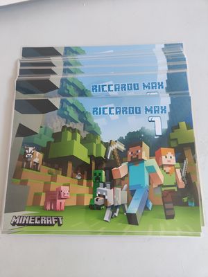 10 tovagliette americana colazione Minecraft personalizza