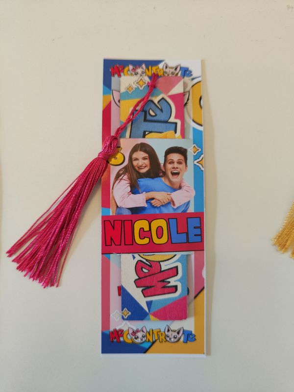 10 Segnalibro legno Me contro Te personalizza segnaposto regalo festa