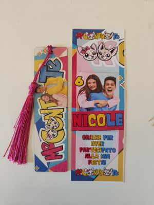 10 Segnalibro legno Me contro Te personalizza segnaposto regalo festa