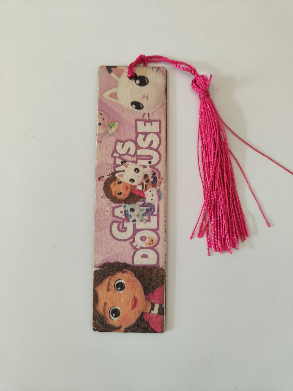 10 Segnalibro legno Gabby Dollhouse personalizza segnaposto regalo festa