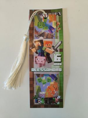 segnalibro personalizzato Minecraft