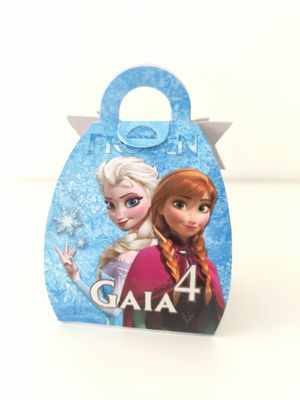 1 Scatolina Ovetto Kinder Anna Elsa Frozen personalizzata