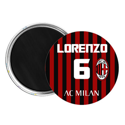 10 Magneti Milan Calamite frigo tondo 5.8cm personalizzabile