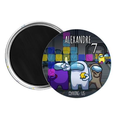 10 Magneti Among Us Calamite frigo tondo 5.8cm personalizzabile
