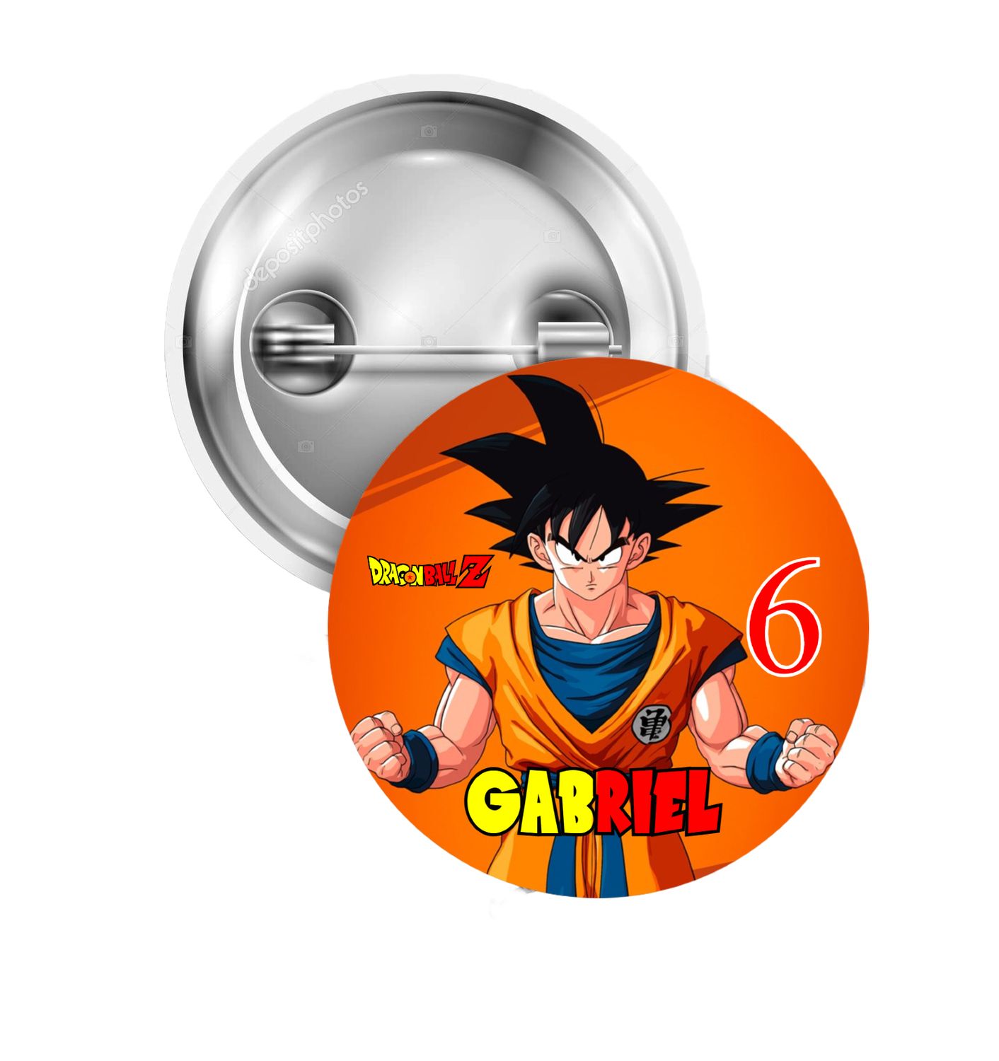 10 Spille zaino scuola Dragon Ball personalizza regalini fine festa