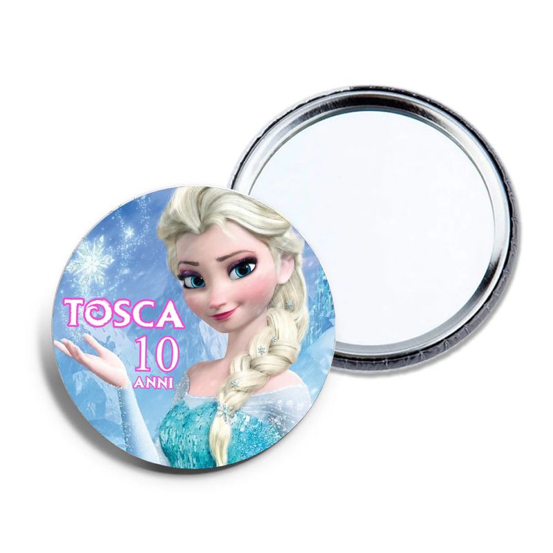 6 specchietti da borsa Frozen personalizza regali festa per bambine