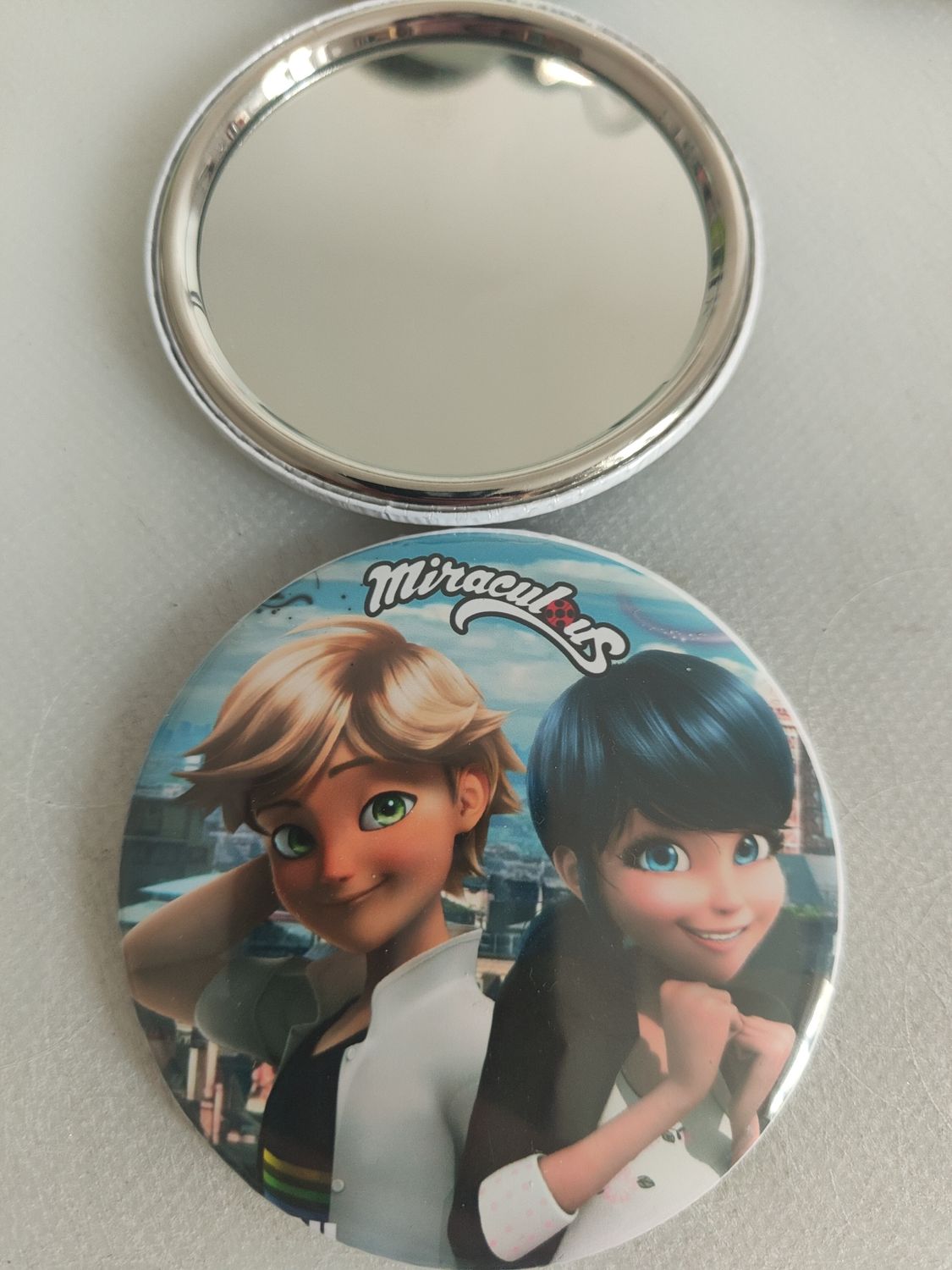 6 specchietti da borsa Miraculous personalizza regali festa per bambine