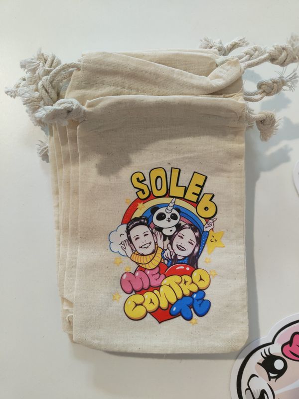 10 Sacchetti Me contro Te personalizza porta confetti bomboniera