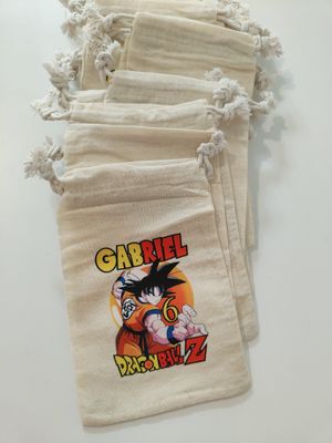 10 Sacchetti Dragon Ball personalizza porta confetti bomboniera